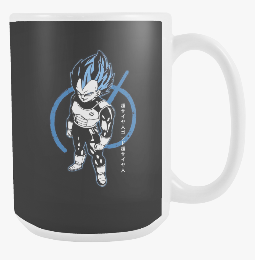 Super Saiyan Blue Vegeta God 15oz Coffee Mug - Mug, HD Png Download