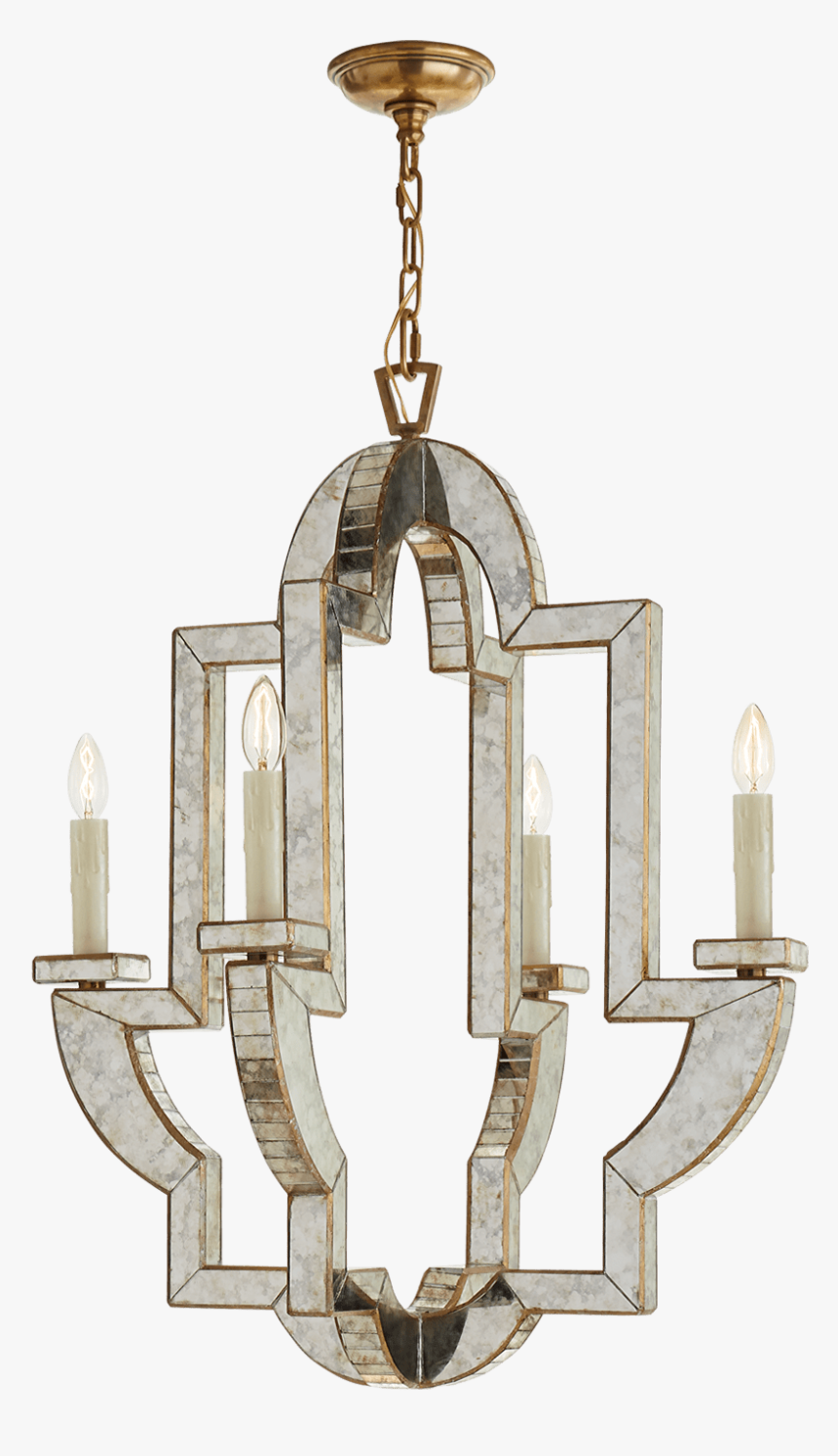 Interior Designer Dallas - Mirror Armed Chandelier, HD Png Download