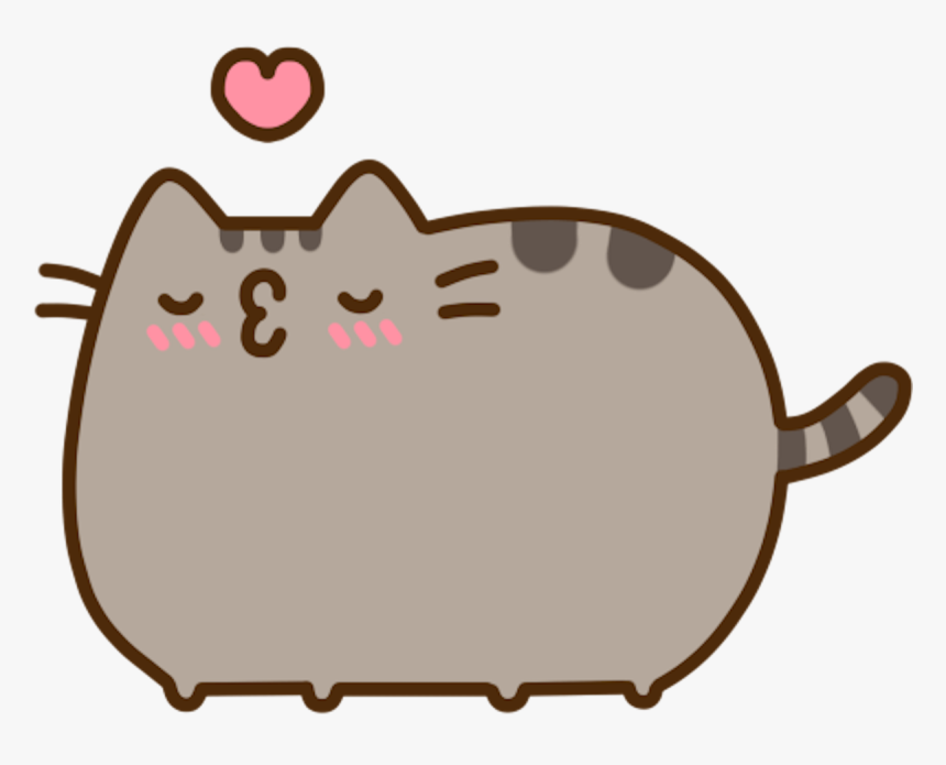 Like Carnivoran Sticker Pusheen Cat Mammal - Pusheen The Cat Kiss, HD Png Download