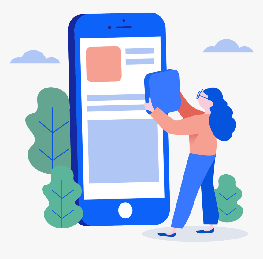 Mobile App Development Services - Mobile App Illustration Png, Transparent Png
