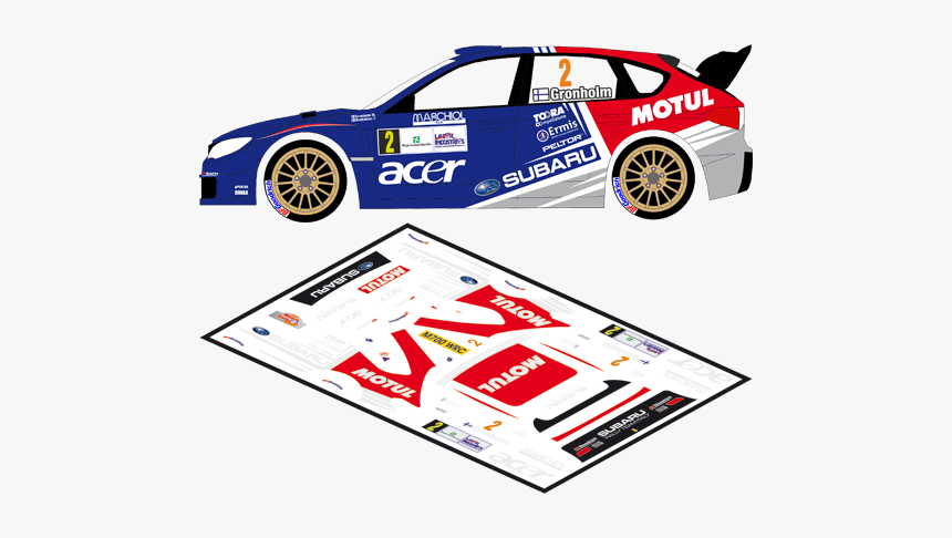 Boxart Subaru Impreza S14 Wrc 08 M700 Wrc Motul - Acer, HD Png Download