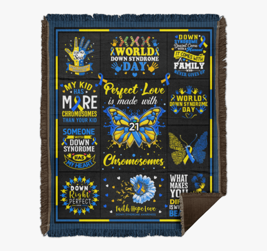 Woven Blanket - - Downs Syndrome Awareness 2020, HD Png Download