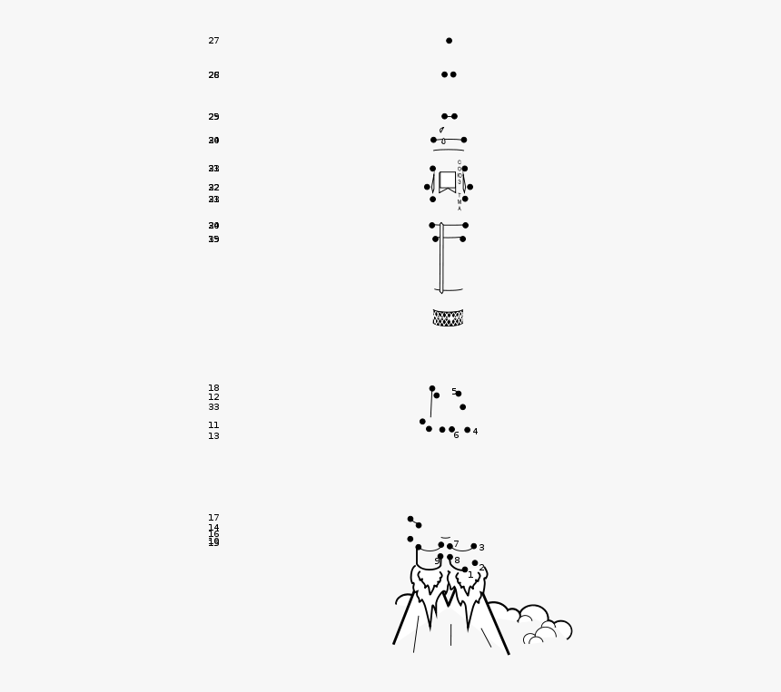 Rocket Connect Dots Iss Activity Sheet P2 - Illustration, HD Png Download