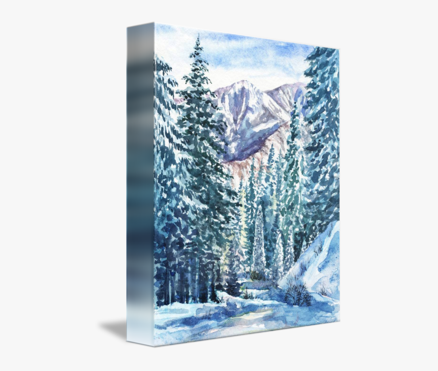 Winter Forest Png - Canvas, Transparent Png