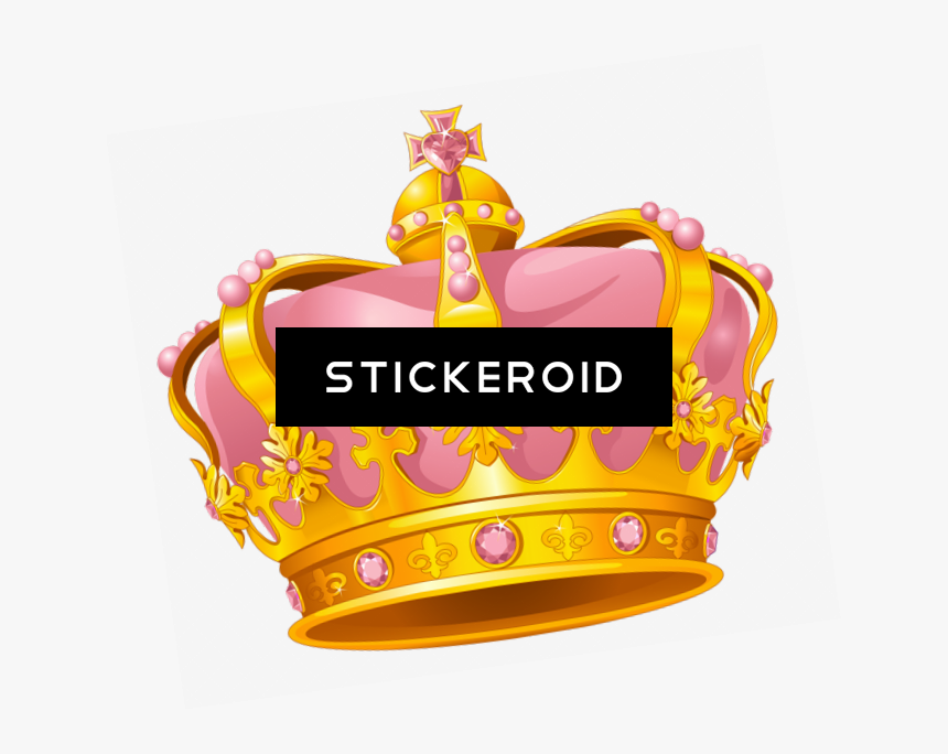 Queen Princess Crown Clipart , Png Download - Queen Pink Cartoon Crown, Transparent Png
