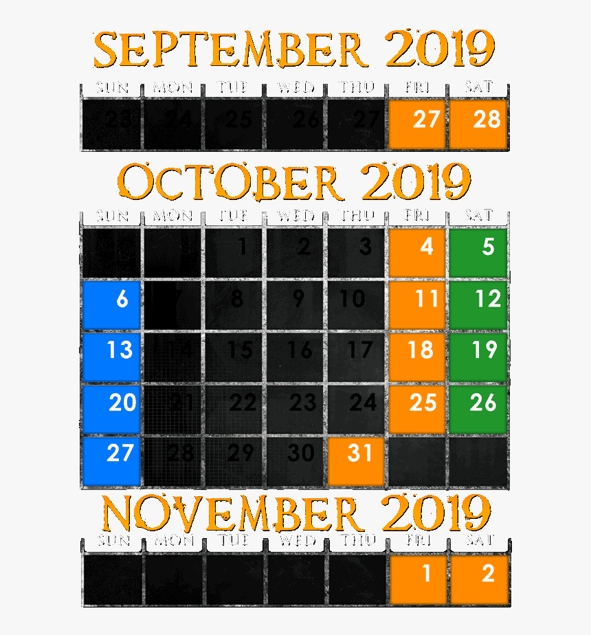 2019 Dates - Graphic Design, HD Png Download