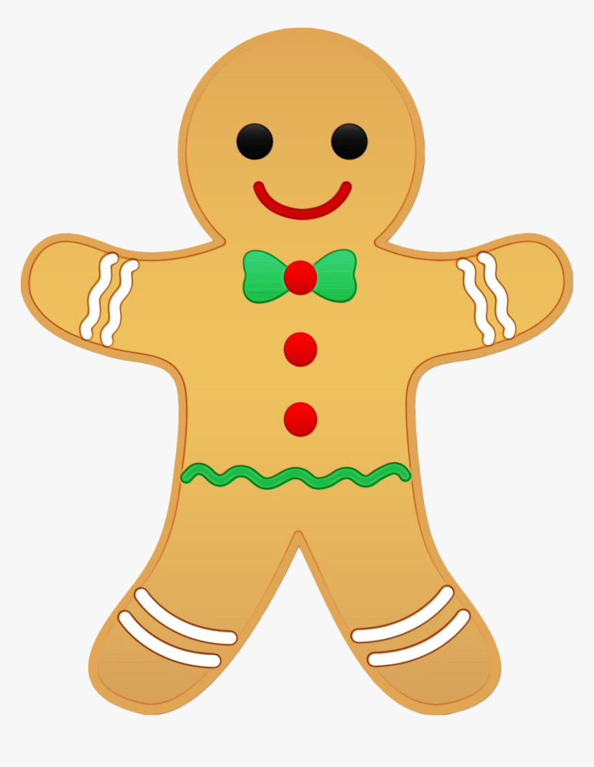 Christmas Gingerbread Man Png Hd - Transparent Background Gingerbread Man Clipart, Png Download