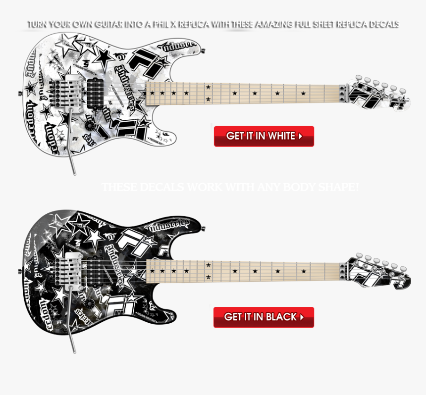 Turn Your Own Guitar Into An Amazing Phil X Replica - Phil X Guitars, HD Png Download