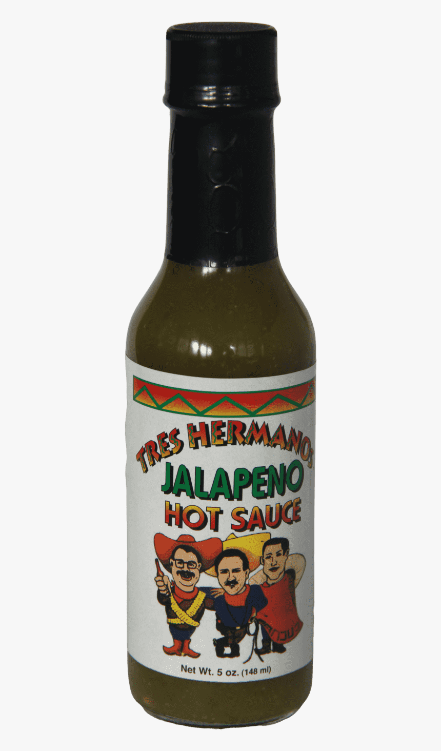 Tres Hermanos Jalapeno Hot Sauce 148ml - Natural Foods, HD Png Download