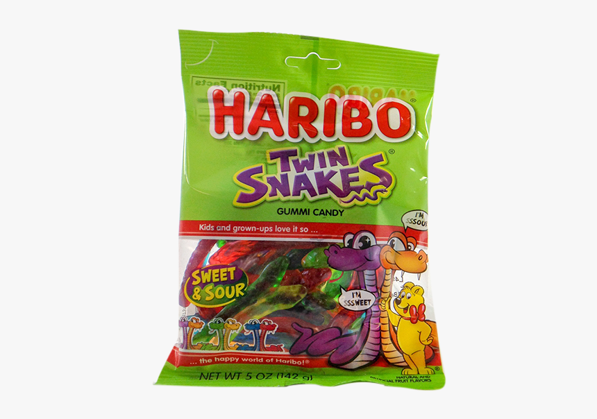 Haribo Gummies Twin Snakes - Haribo Twin Snakes, HD Png Download