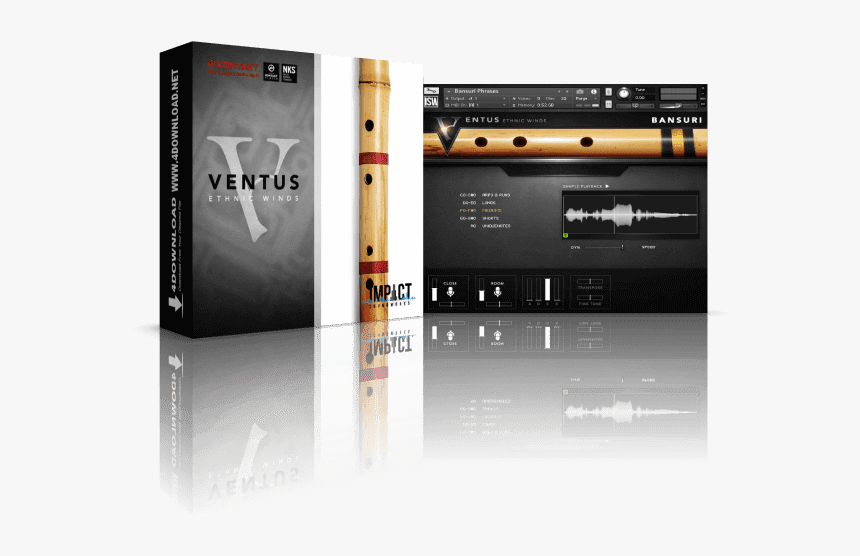 Ventus Ethnic Winds - Ventus Ethnic Winds Bansuri, HD Png Download