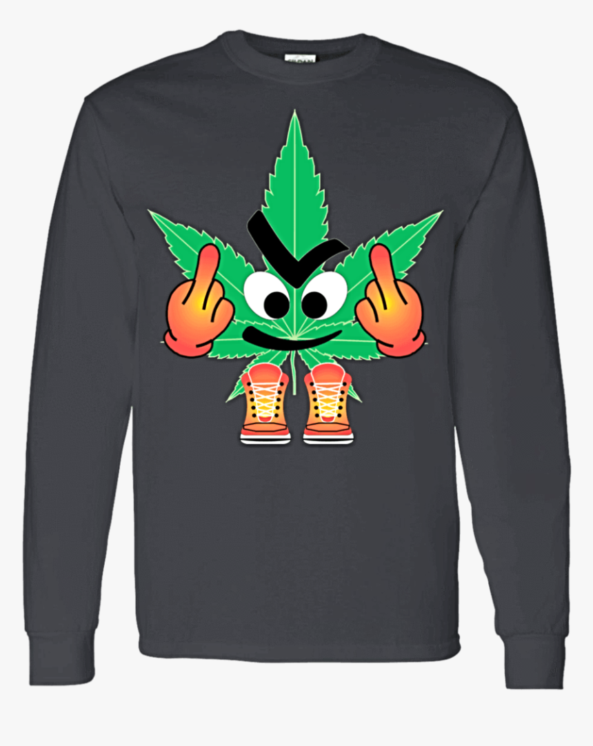 Transparent Weed Leaf Png - Cartoon, Png Download