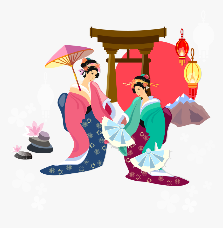 Japanese Clip Woman - Japanese Culture And Tradition Poster, HD Png Download