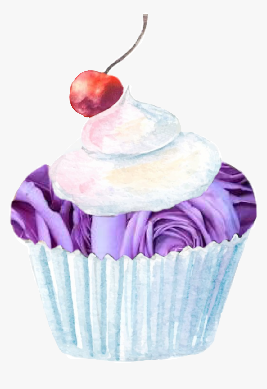 #roses #purple #purpleroses #rose #cupcake #cupcakes - Cupcake, HD Png Download