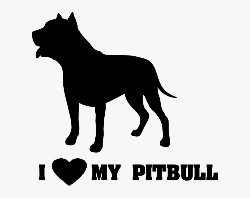 I Love My Pitbull Vinyl Decal Dog Pit Bull Terrier - Don T Judge My Pitbull And I Wont Judge Your Kid, HD Png Download