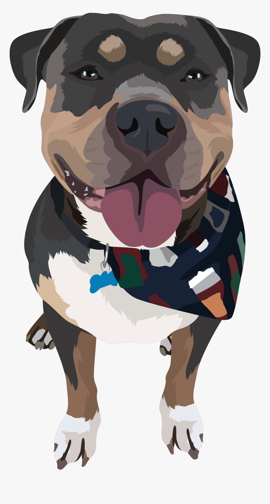 Pit Bull Terrier Png - Pitbull Dog Art Png, Transparent Png