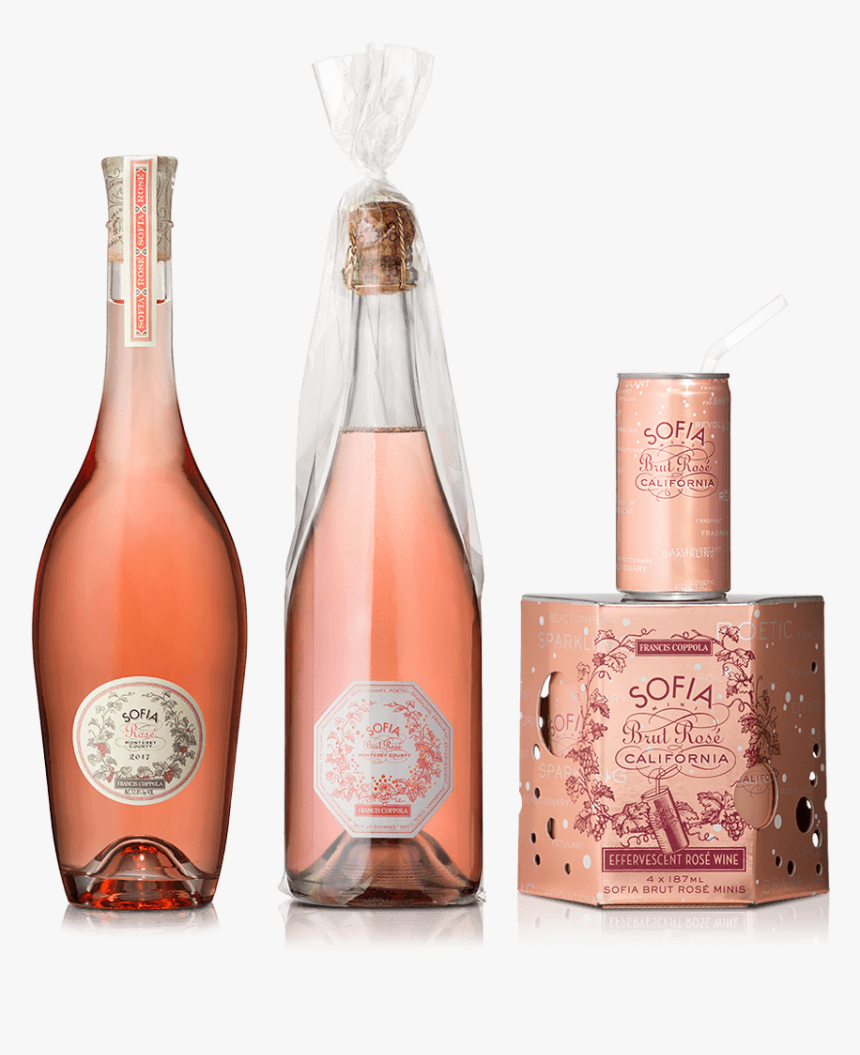 Sofia Rosé Collection Product Shot - Sofia Coppola Wine, HD Png Download