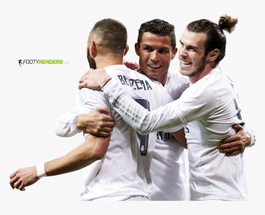 Karim Benzema, Cristiano Ronaldo & Gareth Bale Render - Bale Benzema Cristiano Png, Transparent Png