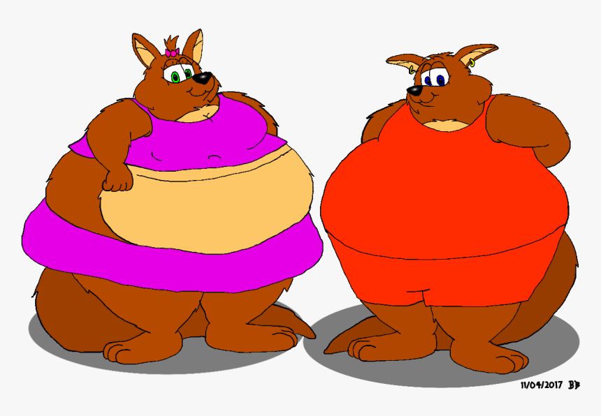 Too Big Kangaroos - Cartoon, HD Png Download