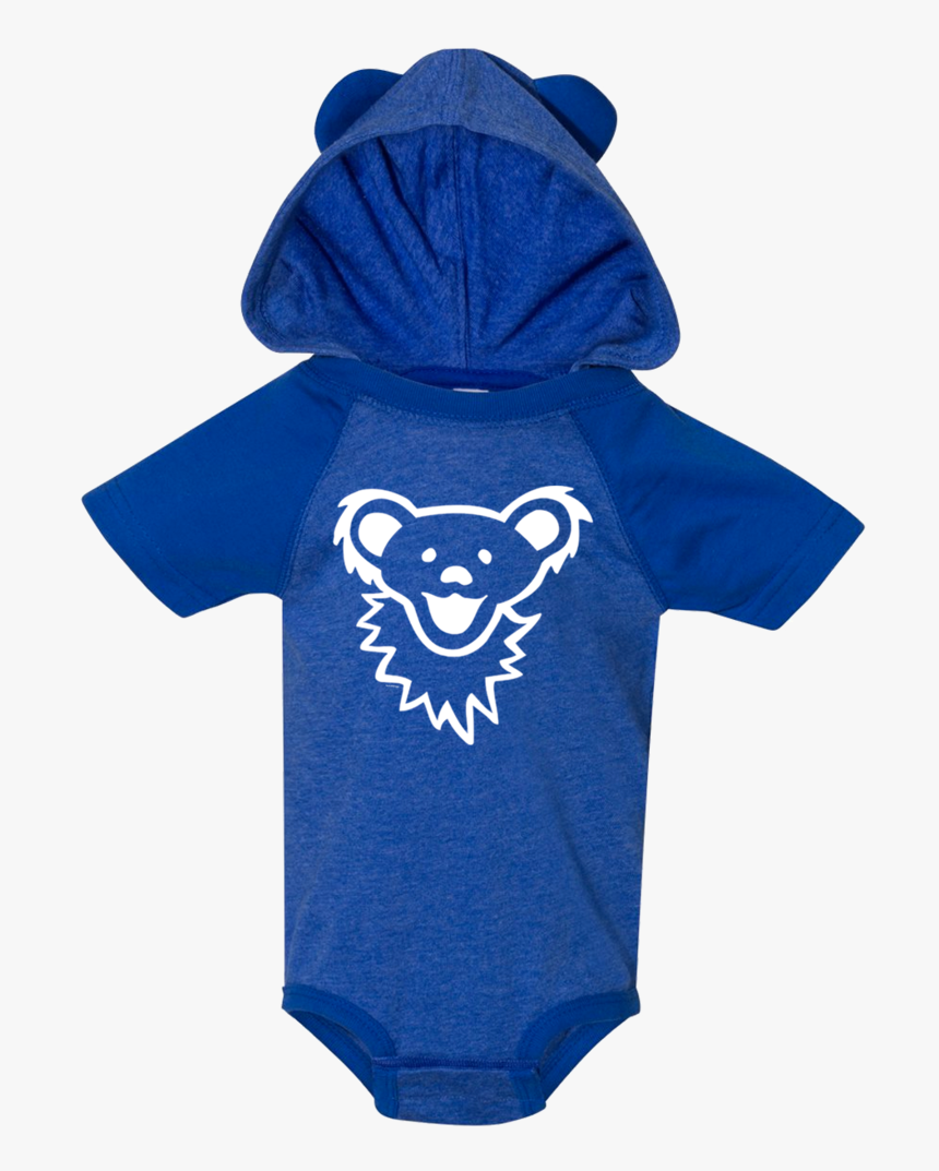 Grateful Dead Dancing Bear Face Baby Hooded One Piece - Grateful Dead Onesie Amazon, HD Png Download
