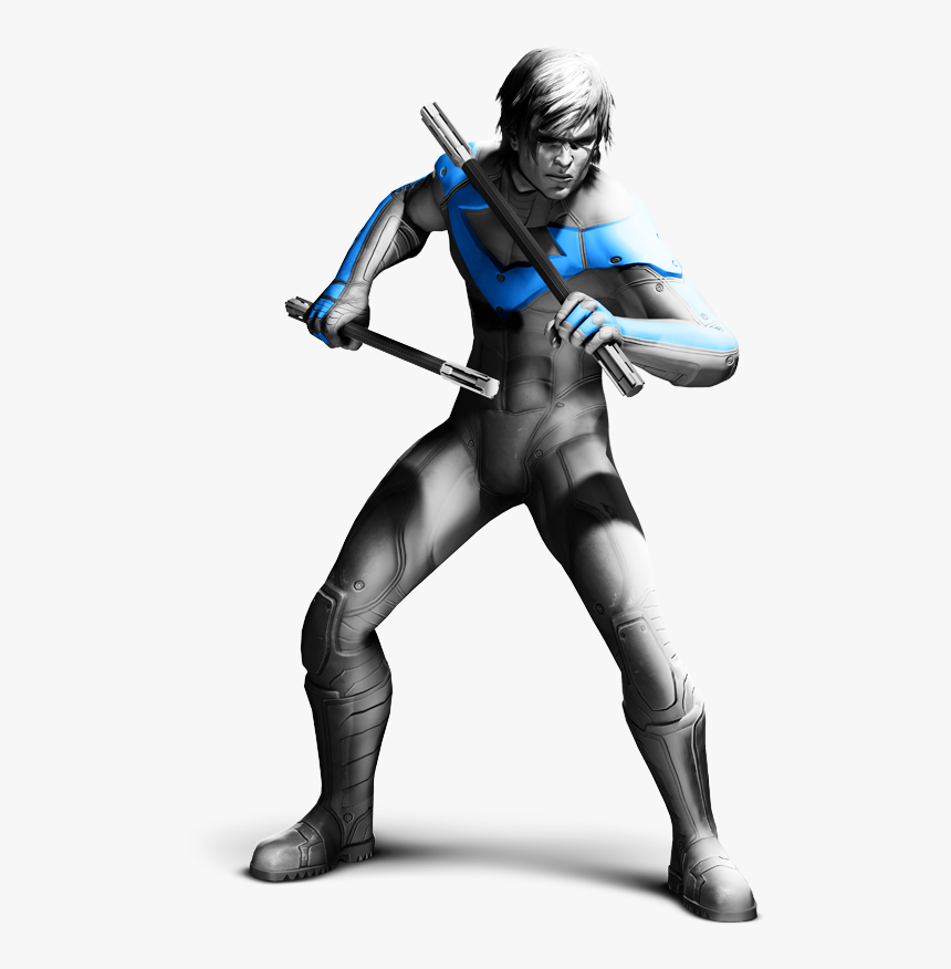 Check Out Arkham City S Nightwing - Nightwing Batman Arkham City, HD Png Download