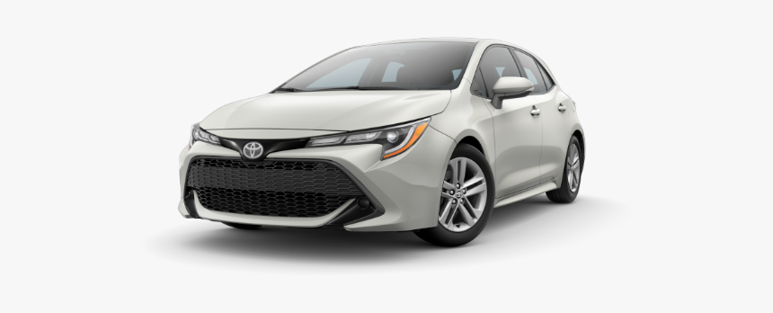 2019 Toyota Corolla Hatchback In Blizzard Pearl - Toyota Corolla 2019 Silver Metallic, HD Png Download
