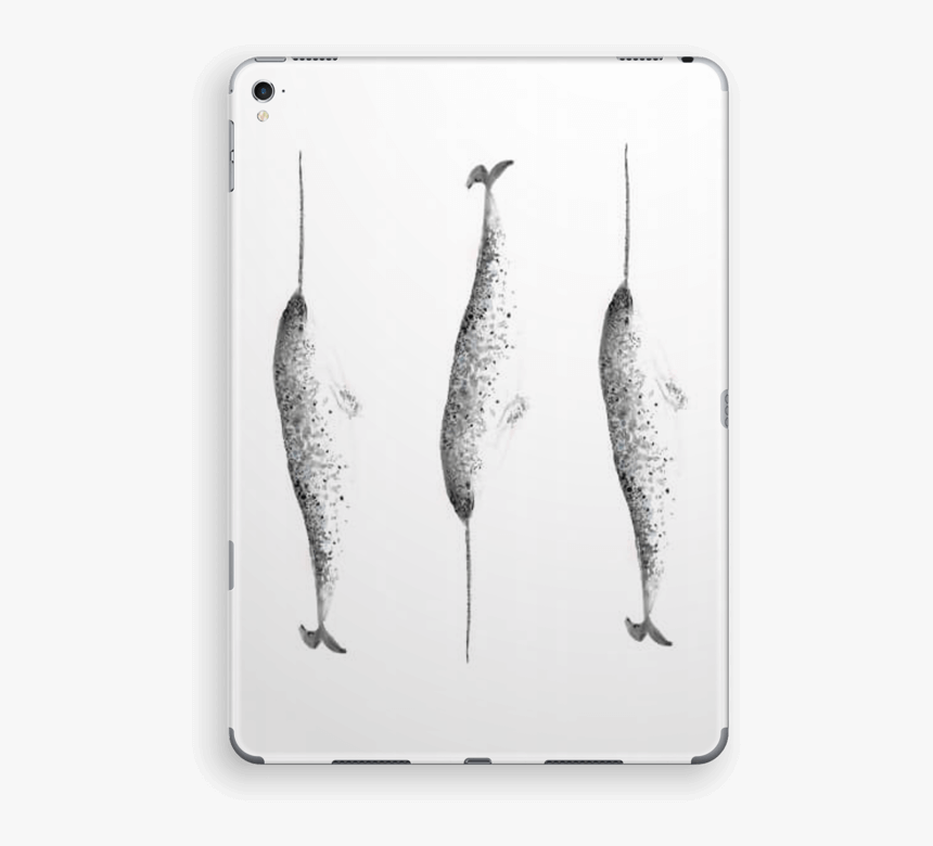 Narwhale Skin Ipad Pro - Monochrome, HD Png Download