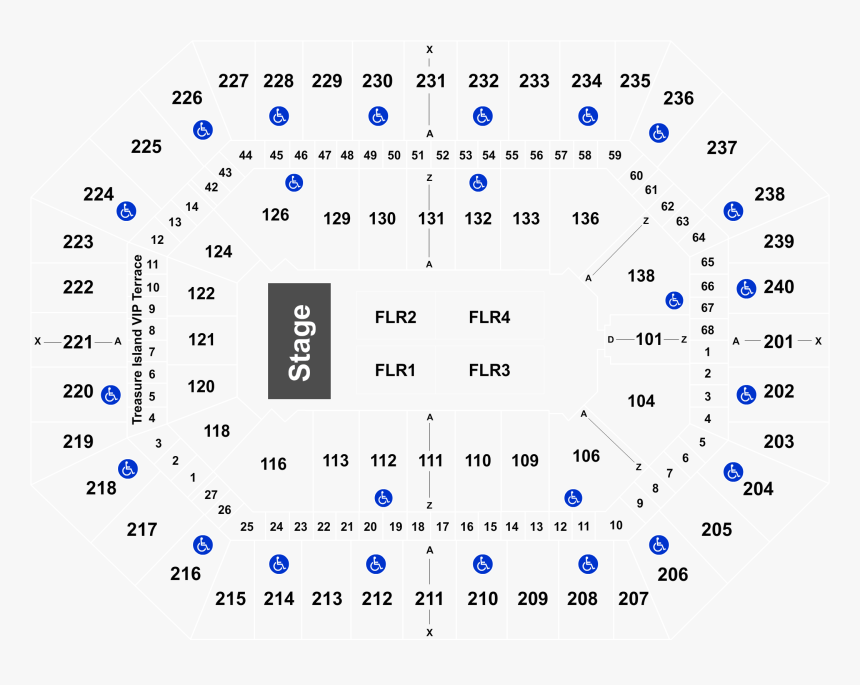T Mobile Arena Lower 10 Section Y, HD Png Download
