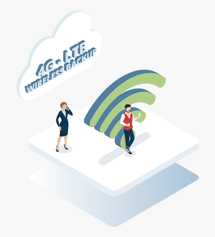 4g Lte Wireless Backup - Illustration, HD Png Download
