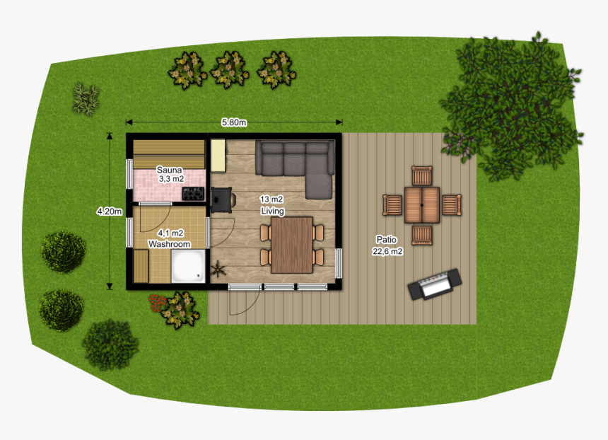 Diy House Plans Outdoor Sauna Downloadable Building - Floor Plan, HD Png Download