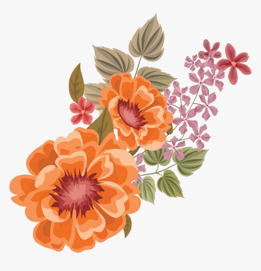 Transparent Orange Flowers Png - Flower, Png Download