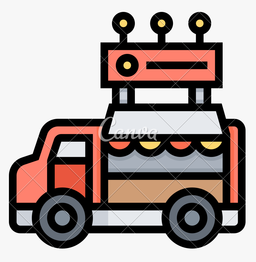 Ideas Food Truck Icon Iconscanva This Week - Food Truck Artwoork Png, Transparent Png