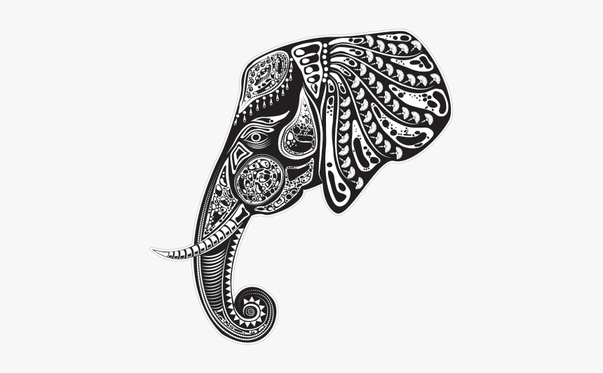 Ancient Tribal Elephant - Diseños Tribales, HD Png Download