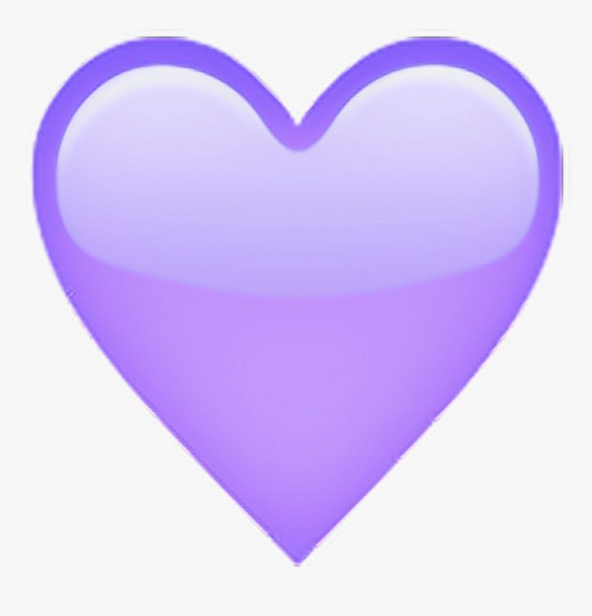 Lilac Heart Emoji💜 - Heart Transparent Emoji, HD Png Download