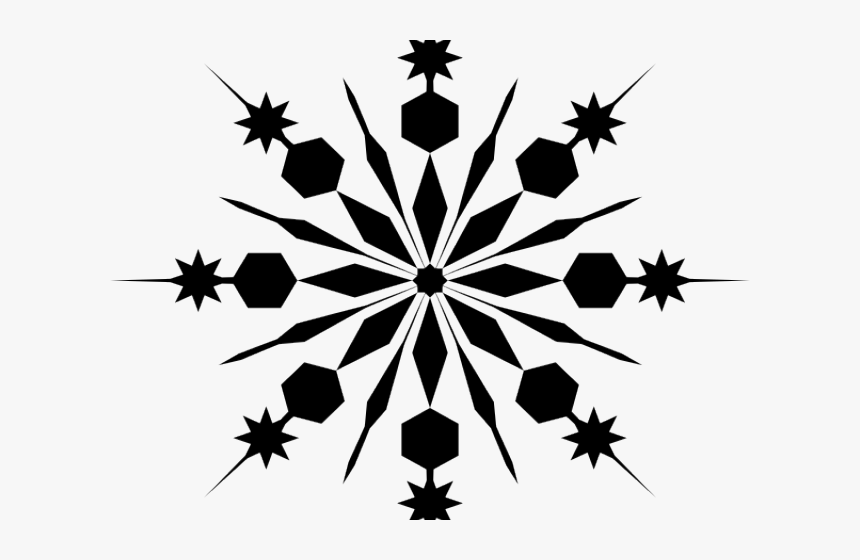 Snowflake Silhouette Cliparts - Transparent Background Snow Flake Clip Art, HD Png Download
