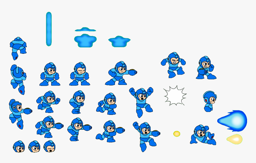 Mega Man Sprite Png - Mega Man Hd Sprite, Transparent Png