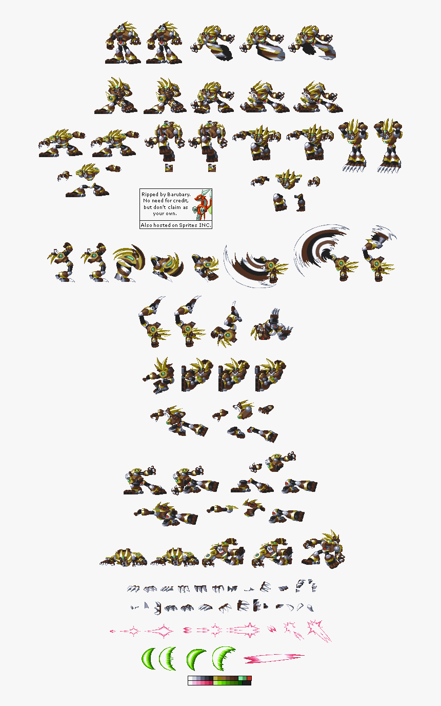 Megaman X4 Enemy Sprites, HD Png Download
