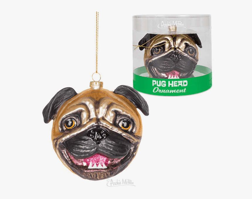 Accoutrements Pug Ornament, HD Png Download