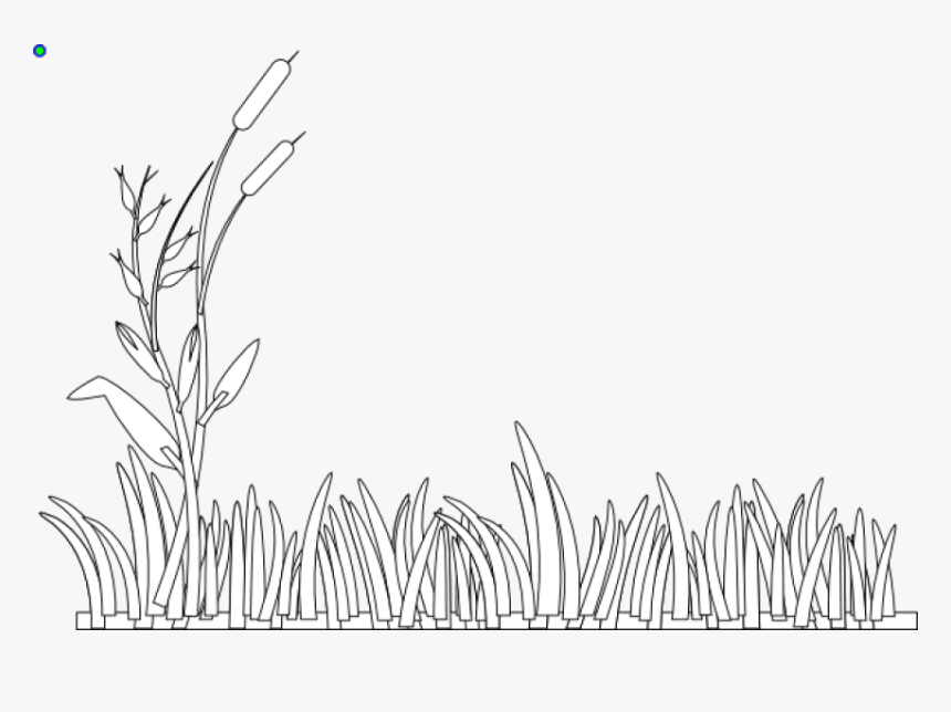 Free Png Download Grass Black And White Png Images - Black And White Clip Art Grass, Transparent Png