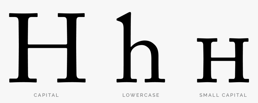 Three H Glyphs In Adobe Caslon - Capital And Small H, HD Png Download
