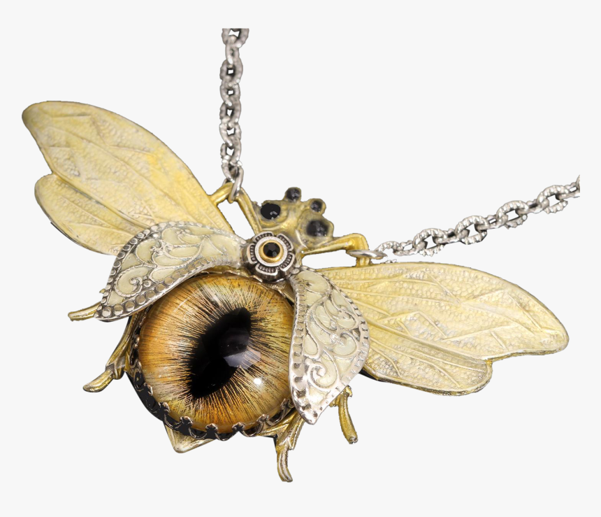 Bees Transparent Vintage - Bee Transparent Necklace, HD Png Download