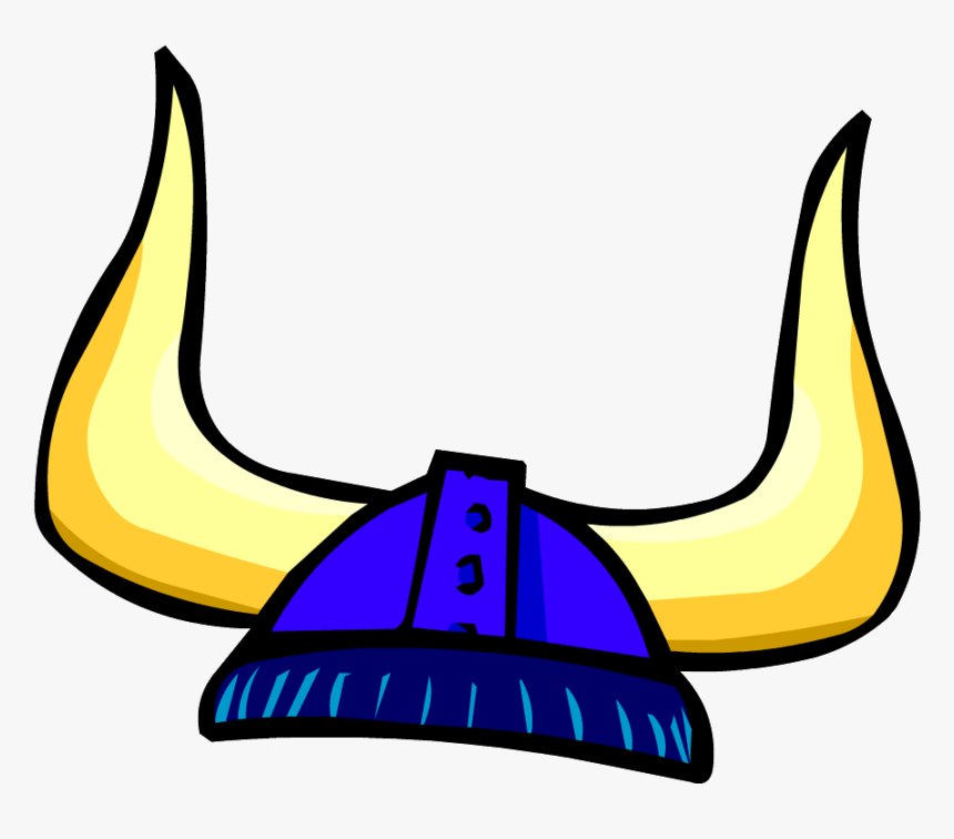 Viking Clip Silly Hat - Club Penguin Blue Viking Helmet, HD Png Download