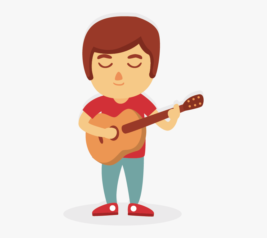 Guitar Drawing Man Png Free Photo Clipart - Man Guitar Clipart, Transparent Png