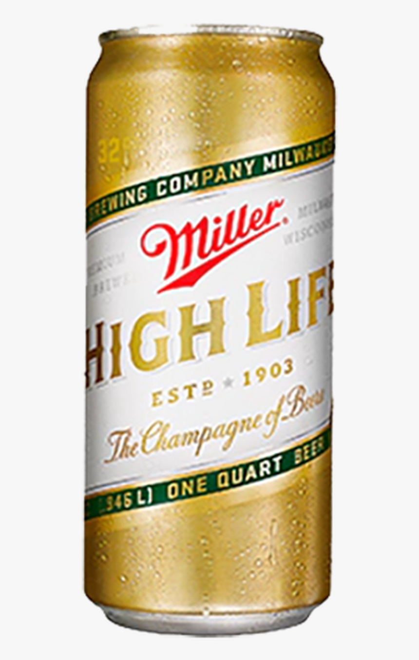 Miller High Life Beer 32 Oz Can - Miller High Life, HD Png Download