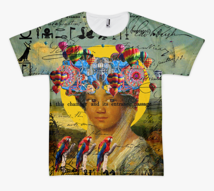 American Apparel White Flat Front Mockup , Png Download - Blusas Com Estampas Da Deusa Lakshmi, Transparent Png