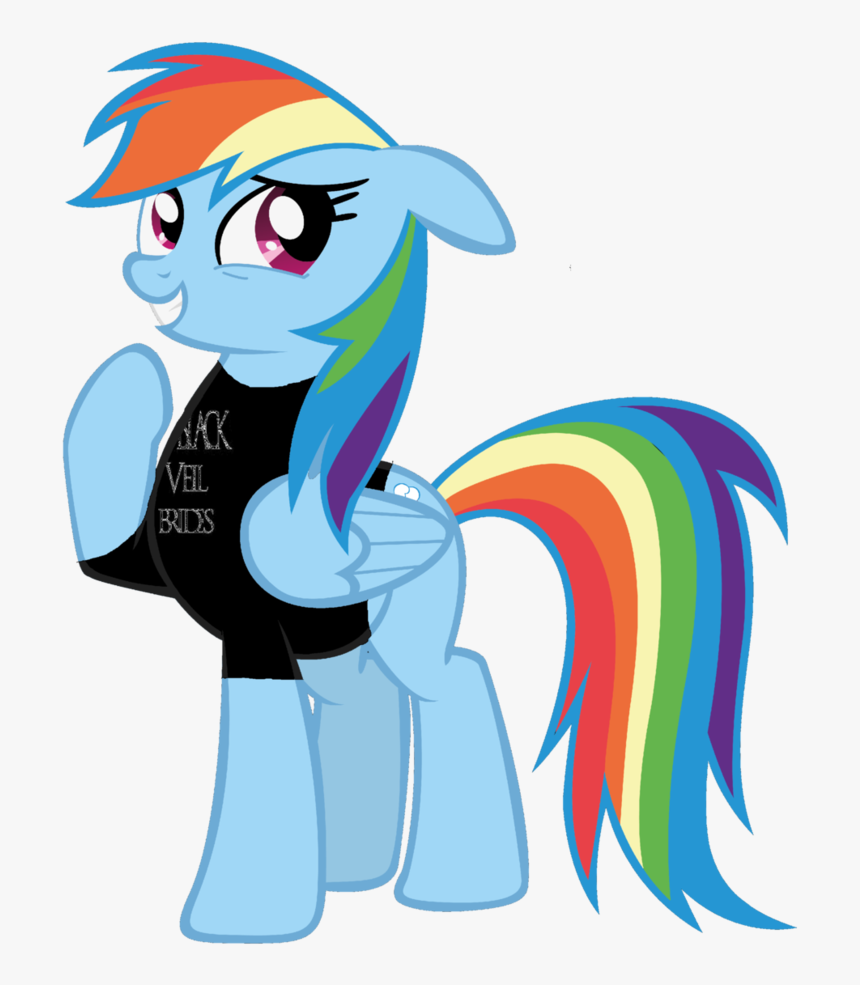 Rainbow Dashblack Veil Brides Vector By Nightwishlunacz - Rainbow Dash Salute, HD Png Download