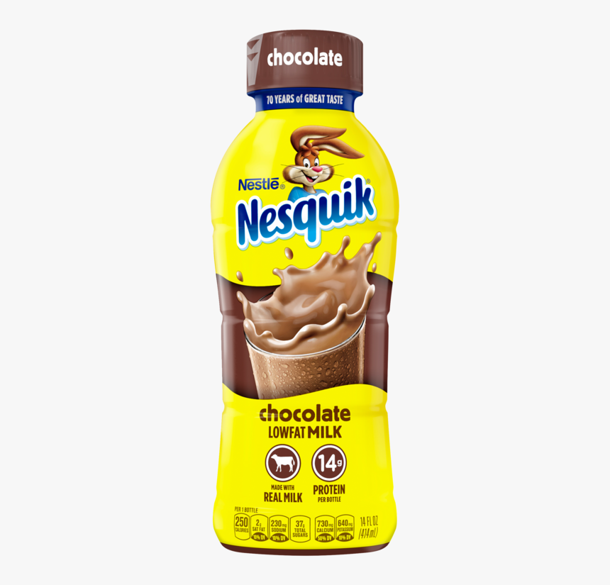 Nesquik Chocolate Milk 14 Oz, HD Png Download