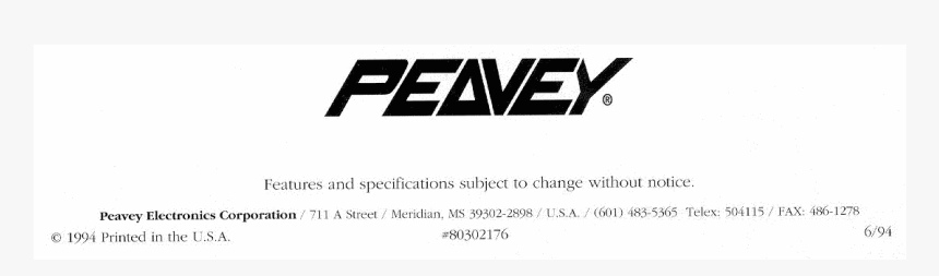 Peavey, HD Png Download