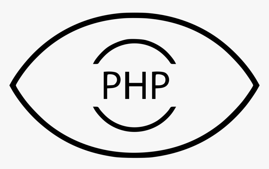 Php Eye Programming - Oval Shape Outline, HD Png Download