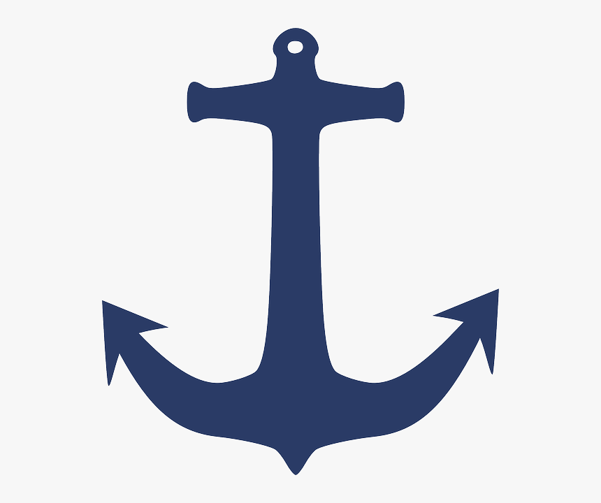 Anchor, Sea, Yacht, Navy, Vessel, Marine, Sailing - Anchor Navy Clipart, HD Png Download